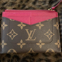 LV Zipped Card Holder Monogram Raisin Purple