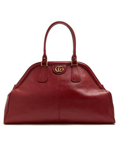 Gucci Re(Belle) Large Top Handle Tote Leather Red