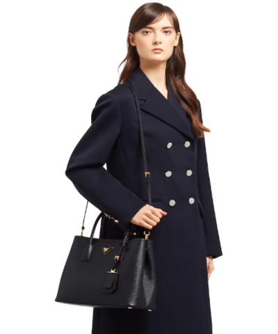 Prada Double Medium Bag Black