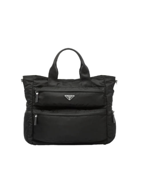 Prada Nylon Tote Bag Black
