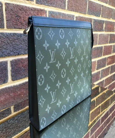 LV Pochette Voyage MM Monogram Green
