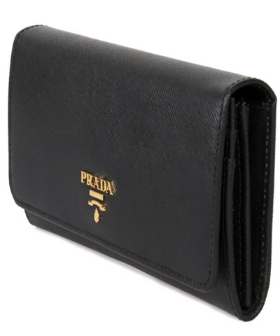 Prada Leather Wallet Black