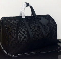 LV Abloh Keepall Bandouliere 50 Mesh Monogram