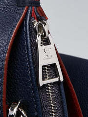 LV Lockmeto Handbag Luxury Leather Marine Rouge