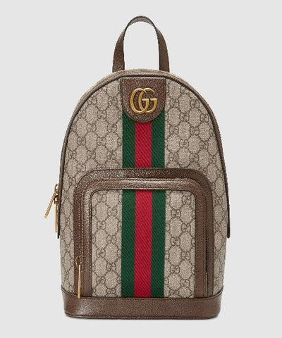 Gucci Ophidia GG Small Backpack Beige/Ebony