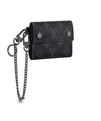 LV Rivets Chain Wallet Epi Leather