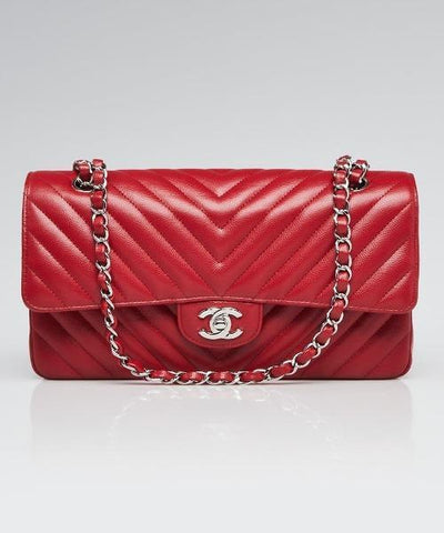 Chanel Classic Medium Handbag Red