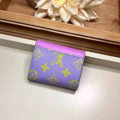 LV Summer 2019 Zoé Wallet Monogram Canvas Pink / Lila