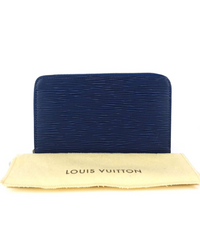 LV Zippy Organizer Epi Leather Navy
