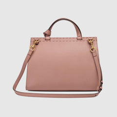 Gucci GG Marmont Small Top Handle Bag Lightweight Leather Dusty Pink