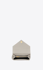 Saint Laurent Classic Medium College Monogram White Gold-Toned