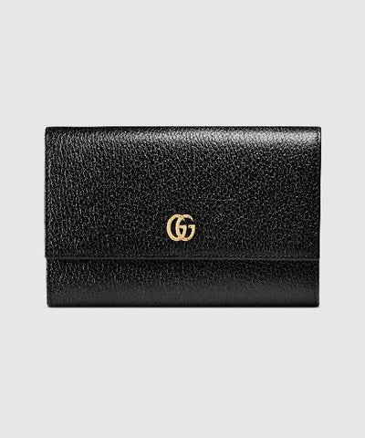 Gucci GG Leather Continental Wallet Black