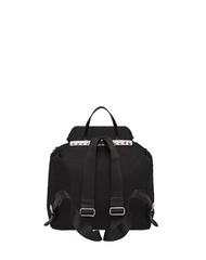 Prada Black Nylon Backpack Red