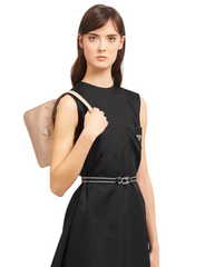 Prada Re-edition 2005 Nylon Shoulder Bag Beige