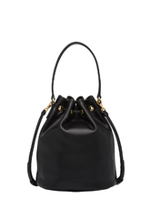 Prada Duet Leather Shoulder Bag