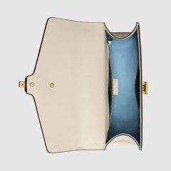 Gucci Sylvie Bee Star Small Shoulder Bag White