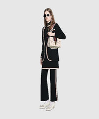 Gucci Sylvie Bee Star Small Shoulder Bag White