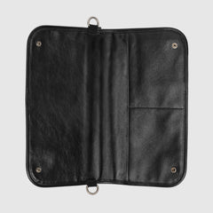 Gucci Medium Soft Leather Messenger Bag Black