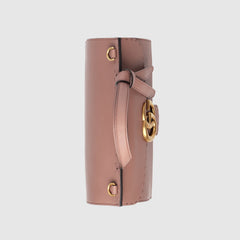Gucci GG Marmont Small Top Handle Bag Lightweight Leather Dusty Pink