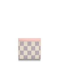 LV Zoé Wallet Damier Azur Eau de Rose Pink
