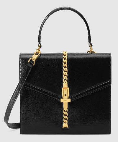 Gucci Sylvie 1969 Small Top Handle Bag Black