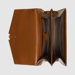 Gucci Sylvie 1969 Small Top Handle Bag Brown