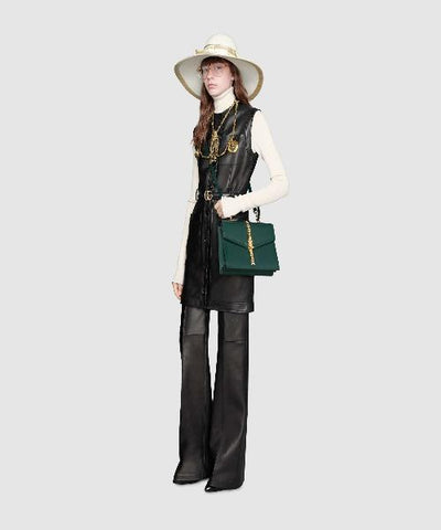 Gucci Sylvie 1969 Small Top Handle Bag Green