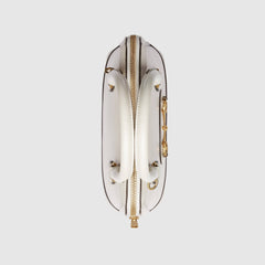 Gucci 1955 Horsebit small top handle bag White