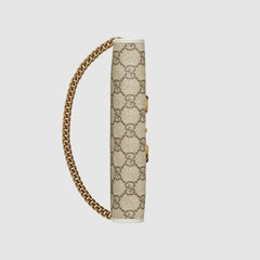 Gucci 1955 Horsebit Wallet With Chain GG Supreme White