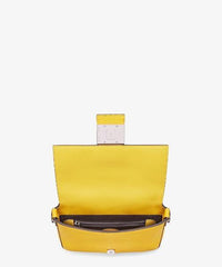 Fendi Baguette Yellow Leather Bag