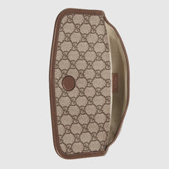 Gucci GG Supreme Belt Bag Brown Trims