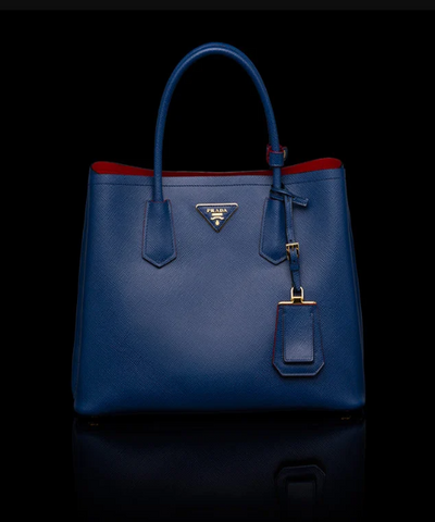 Prada Double Medium Bag Blue