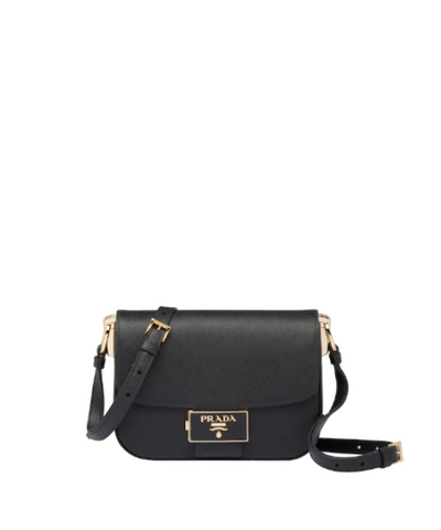 Prada Emblème Saffiano Leather Bag Black