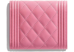 Chanel Boy Square Clutch With Chain – CWC Grained Calfskin Pink