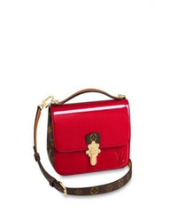 LV Cherrywood BB Smooth Patent Monogram Griotte