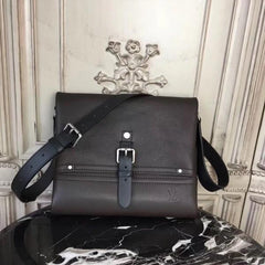 LV Canyon Messenger PM Utah Leather Marron