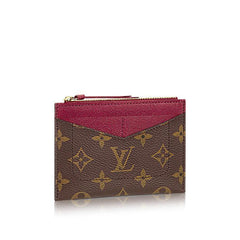 LV Zipped Card Holder Monogram Raisin Purple