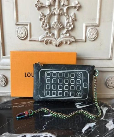 LV iPhone Pouch Monogram Eclipse Flash
