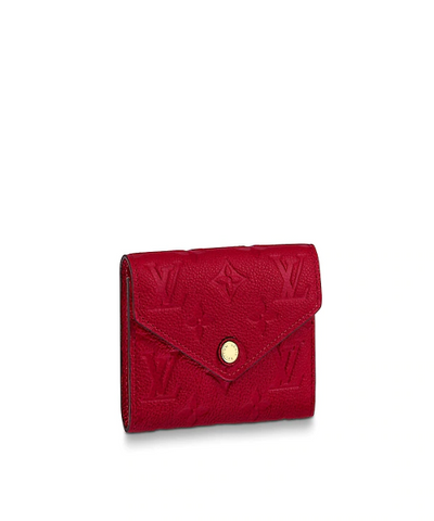 LV Zoé Wallet Monogram Empreinte Scarlet
