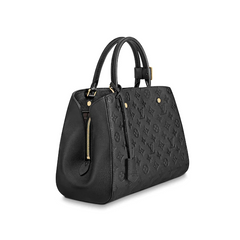 LV Montaigne MM Monogram Empreinte Leather Noir