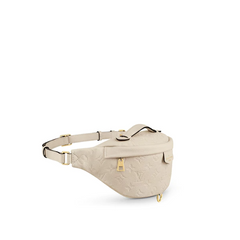 LV Monogram Empreinte Bumbag Creme Beige