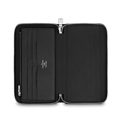 LV Zippy Organizer Epi Leather Black