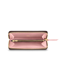 LV Clemence Wallet Monogram Rose Ballerine