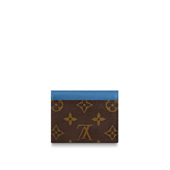 LV Zoé Wallet Monogram Bleu Jean colored leather
