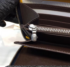 LV Zippy Organizer Epi Leather Blue and Gray