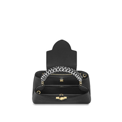 LV Capucine PM Handbag Taurillon Leather Noir/Blanc