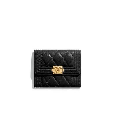 Chanel Boy Card Holder Black