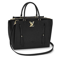 LV Lockmeto Handbag Luxury Leather Noir