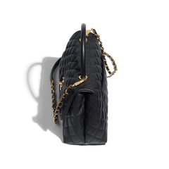 Chanel Flap Bag With Top Handle Black