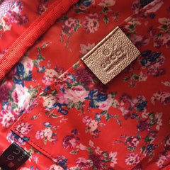 Gucci Laminated Leather Small Shoulder Bag Blue/Pink